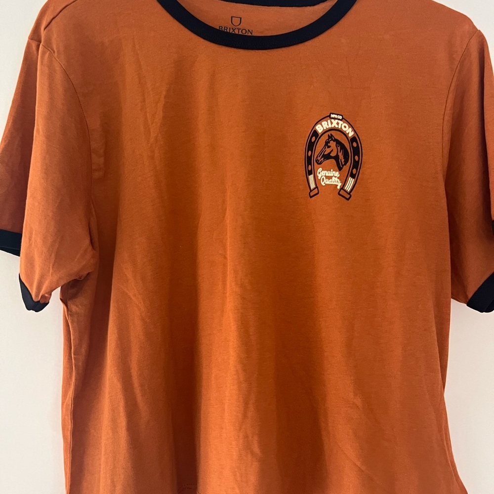 Brixton Burnt Orange Ringer Crop Top